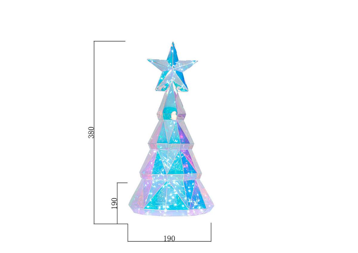 Led-dekoleuchte Sandro - Transparent, MODERN, Kunststoff (19/38cm) - Luca Bessoni