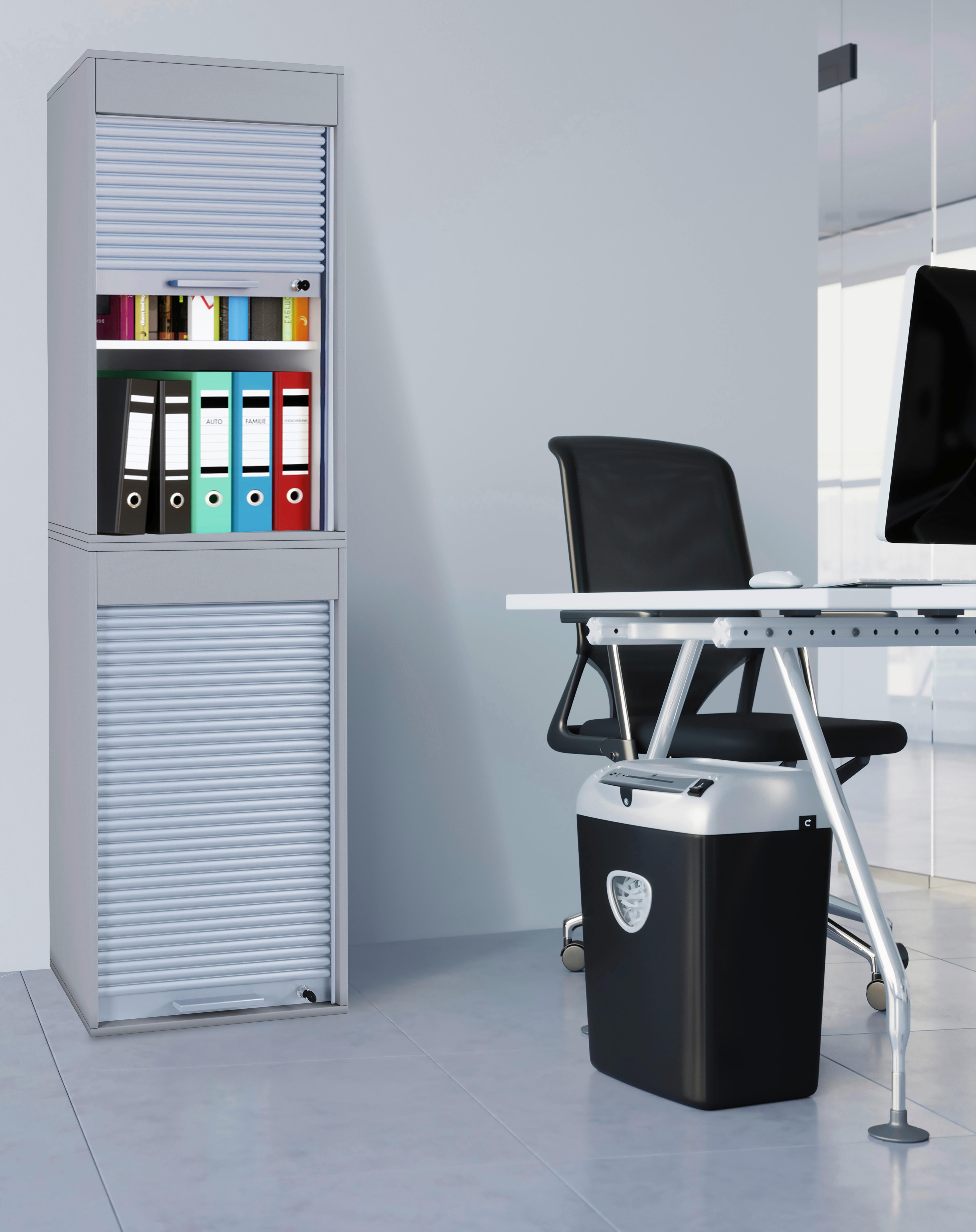 Aktrenschrank Aktos XL Grau B: 50 cm - Grau, MODERN, Holzwerkstoff/Kunststoff (50/186/40cm) - MID.YOU