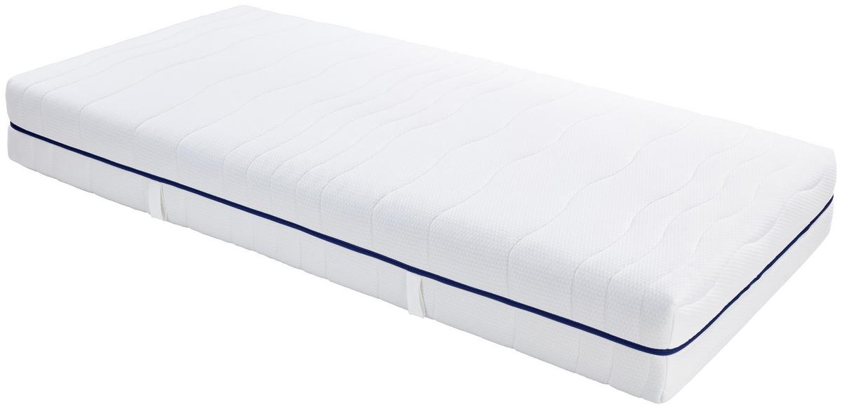 Taschenfederkernmatratze Dream 90x200cm Mittelfest - Weiß, KONVENTIONELL, Textil/Metall (90/200cm) - Livetastic
