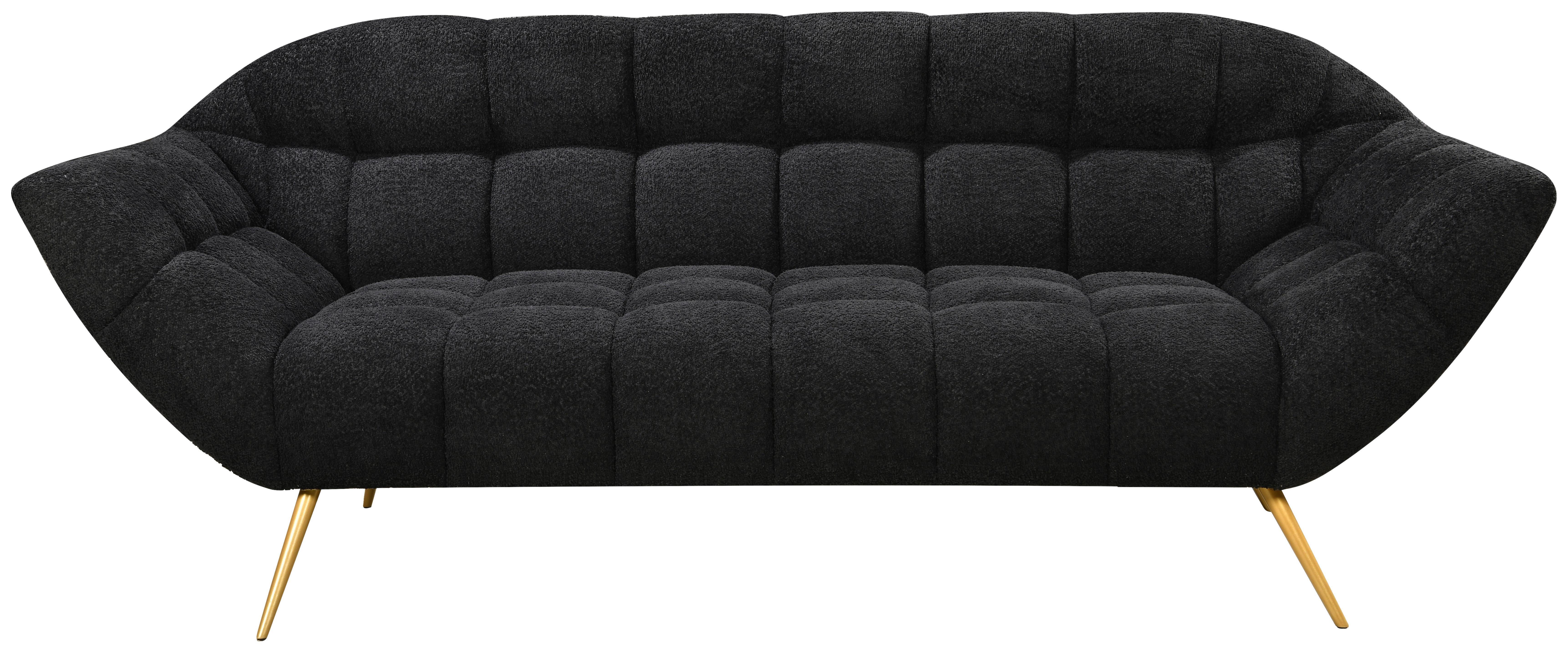 3-Sitzer-Sofa Janine Schwarz B: 220 cm