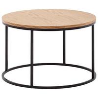 Konferenčný stolík š: 70cm - hnedá/čierna, Modern, kov/kompozitné drevo (70/70/45cm) - MID.YOU