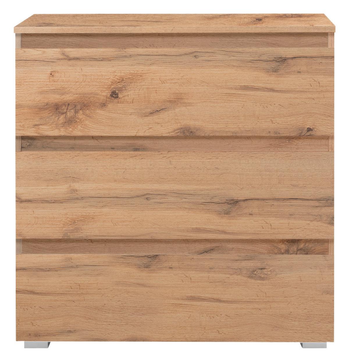 Komód Image-5 80/80 Cm - tölgyfa színű, Konventionell, faalapú anyag (80/80/45cm) - MID.YOU