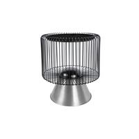 Príručný stolík čierna, strieborná - čierna/strieborná, Basics, kov/kameň (51/51/56,5cm) - Kayoom