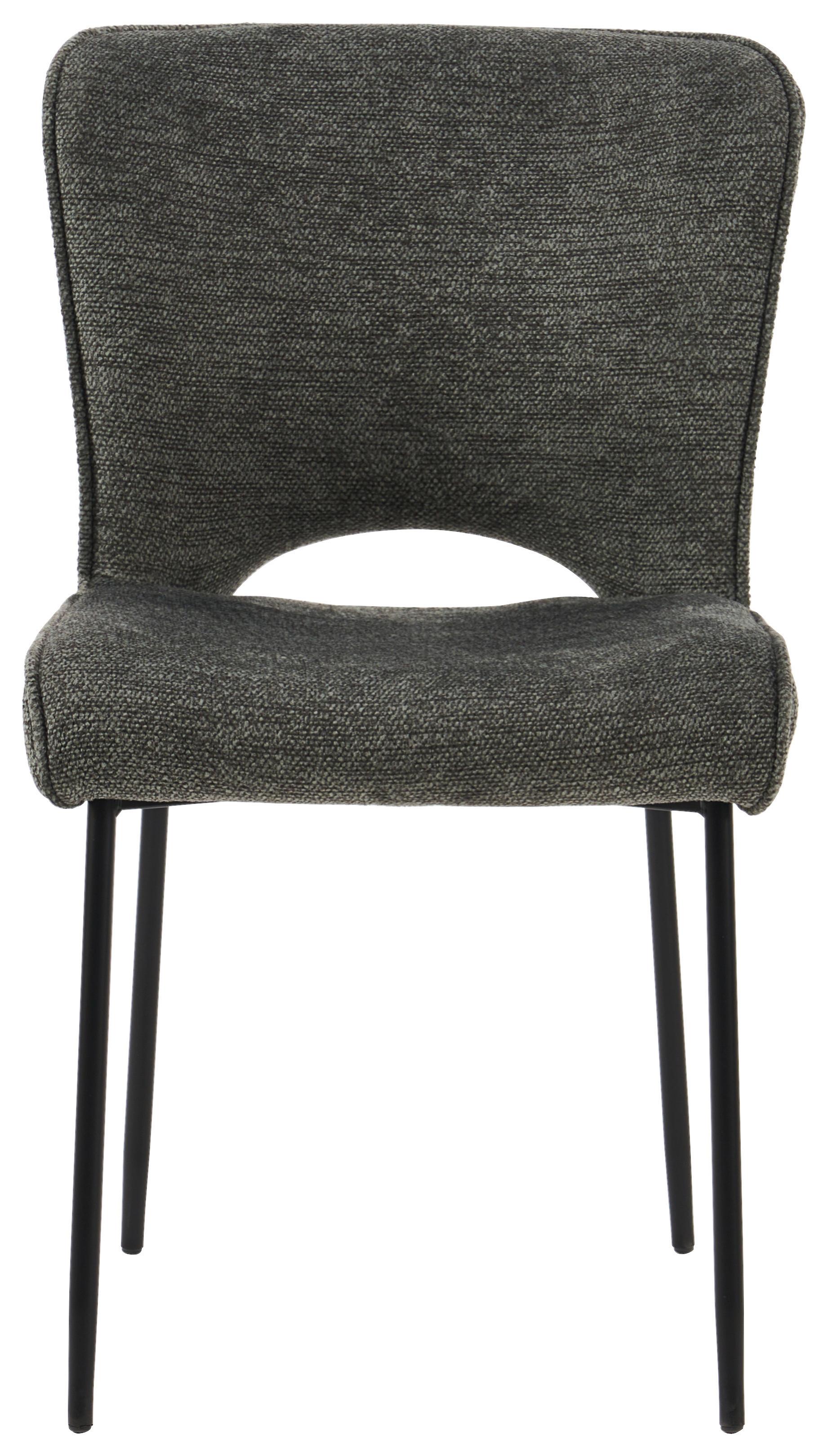 Židle Johanna, zelená - šedá/černá, Moderní, kov/textil (49/84/60cm) - Mömax