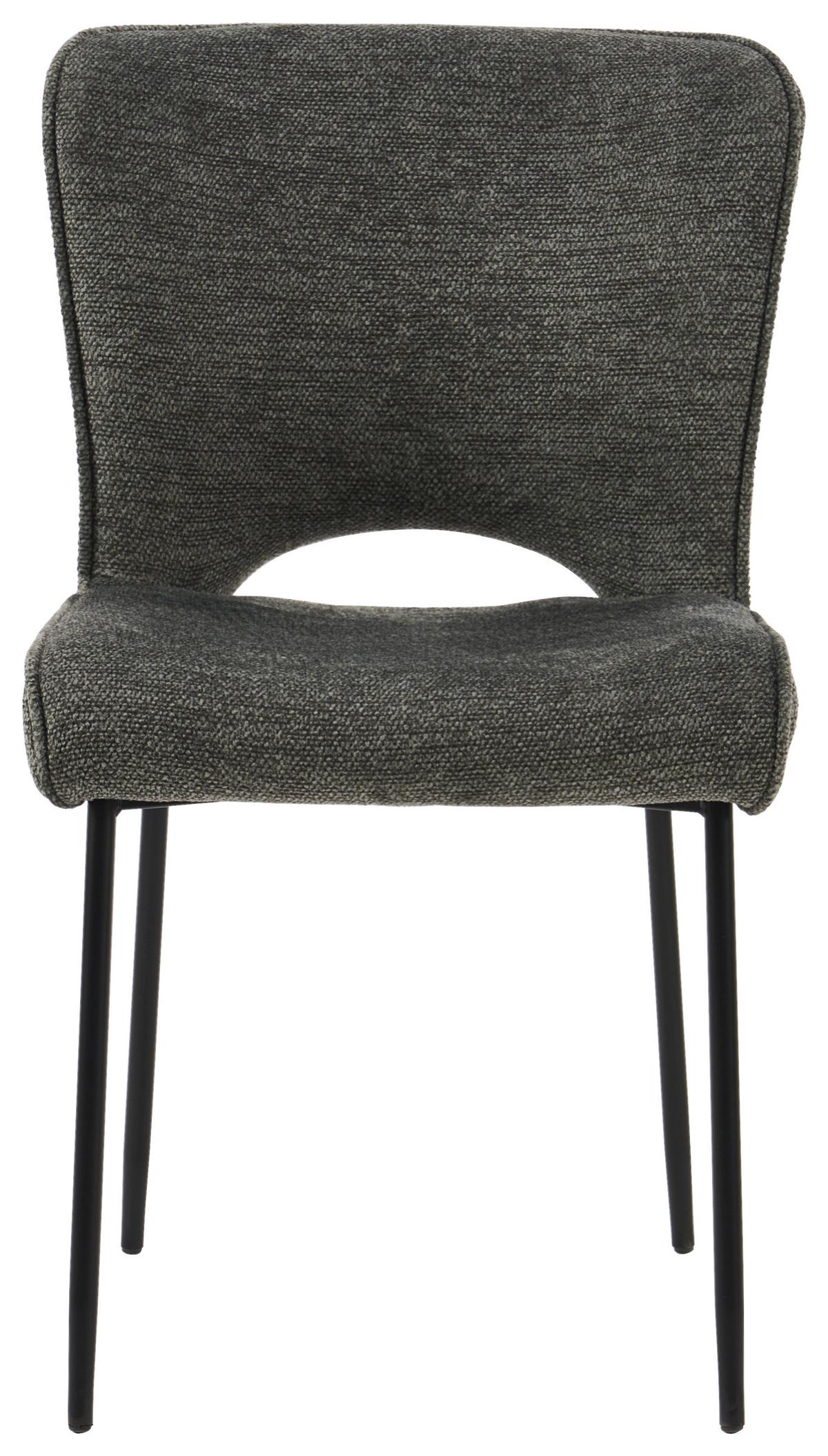 Židle Johanna, zelená - šedá/černá, Moderní, kov/textil (49/84/60cm) - Mömax