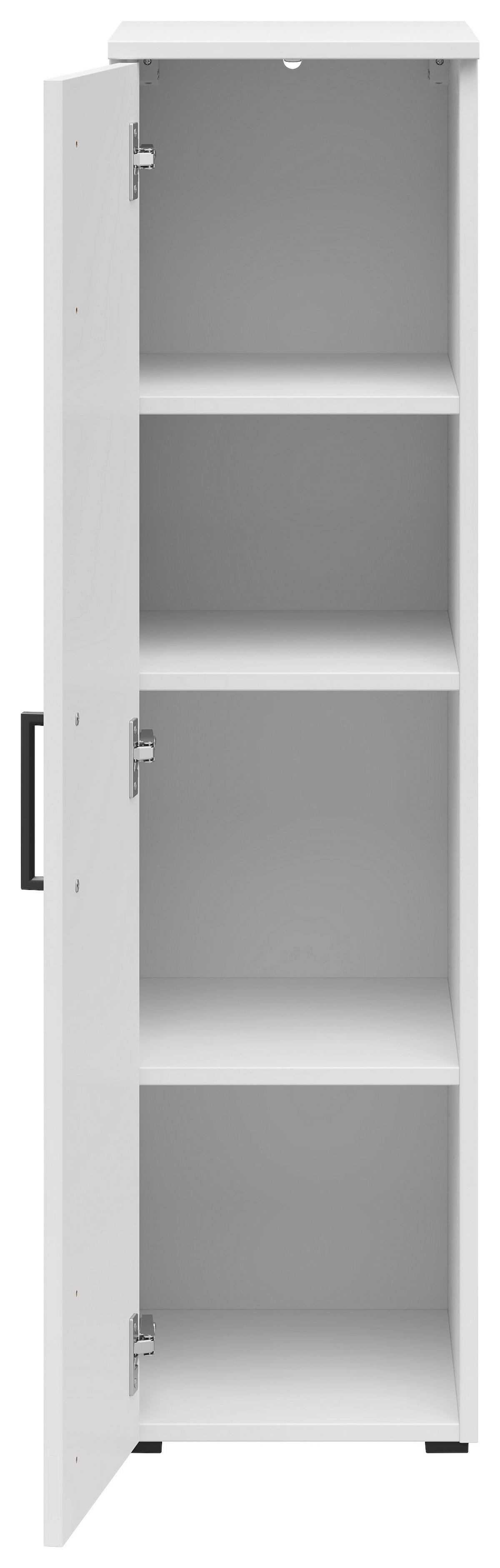 Skriňa MULTISTAURAUM š: 30cm - čierna/biela, Modern, kompozitné drevo/plast (30/115/40cm)
