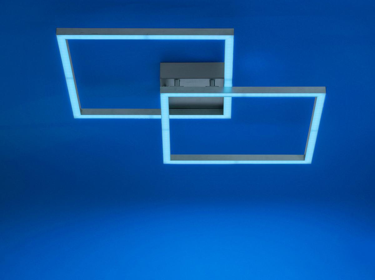 Led-deckenleuchte 16429-55 Lolasmart-Maxi - Silberfarben, Design, Kunststoff/Metall (63/63/8,5cm)