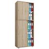 Aktenschrank versperrbar Lona XXL Eiche Dekor B 70 cm - Sonoma Eiche, Basics, Holzwerkstoff (70/183/37cm) - MID.YOU