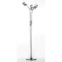 Stehleuchte 4812/Ptc - Chromfarben, Design, Metall (55/190cm)
