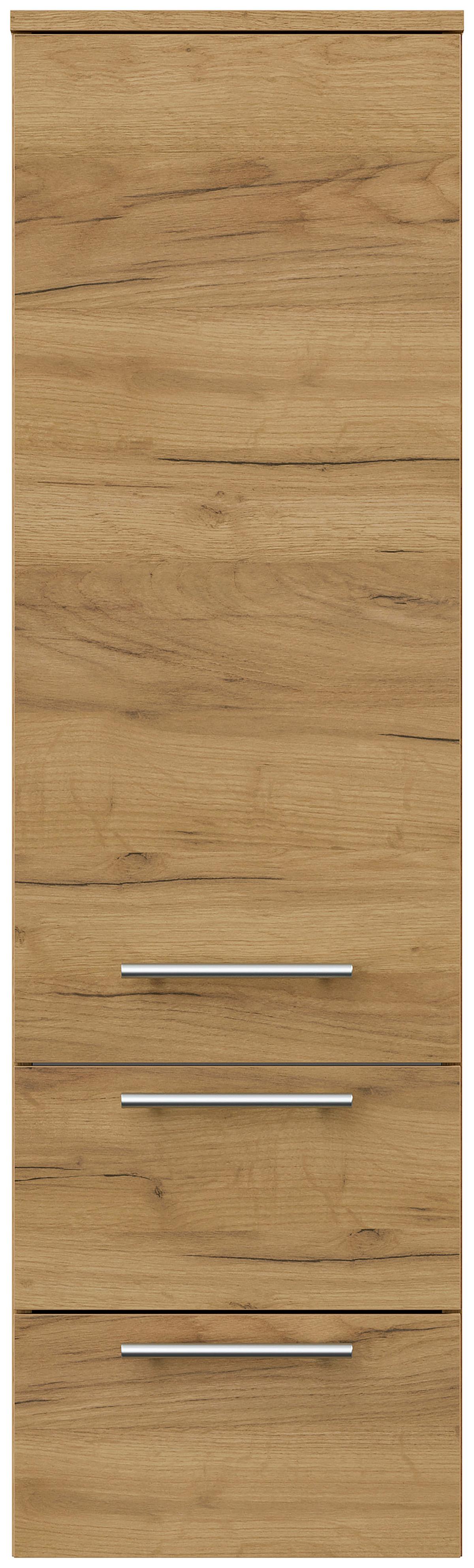 MIDISCHRANK Eichefarben B: 35,2cm - Eichefarben, Basics, Glas/Holzwerkstoff (35,2/120/35,8cm) - MID.YOU