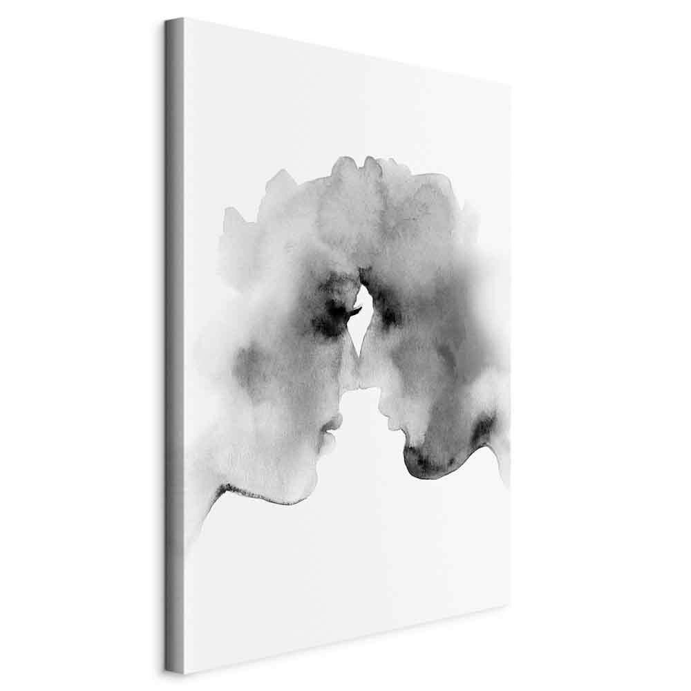 Leinwandbild Schwarz Weiß B: 40 Cm