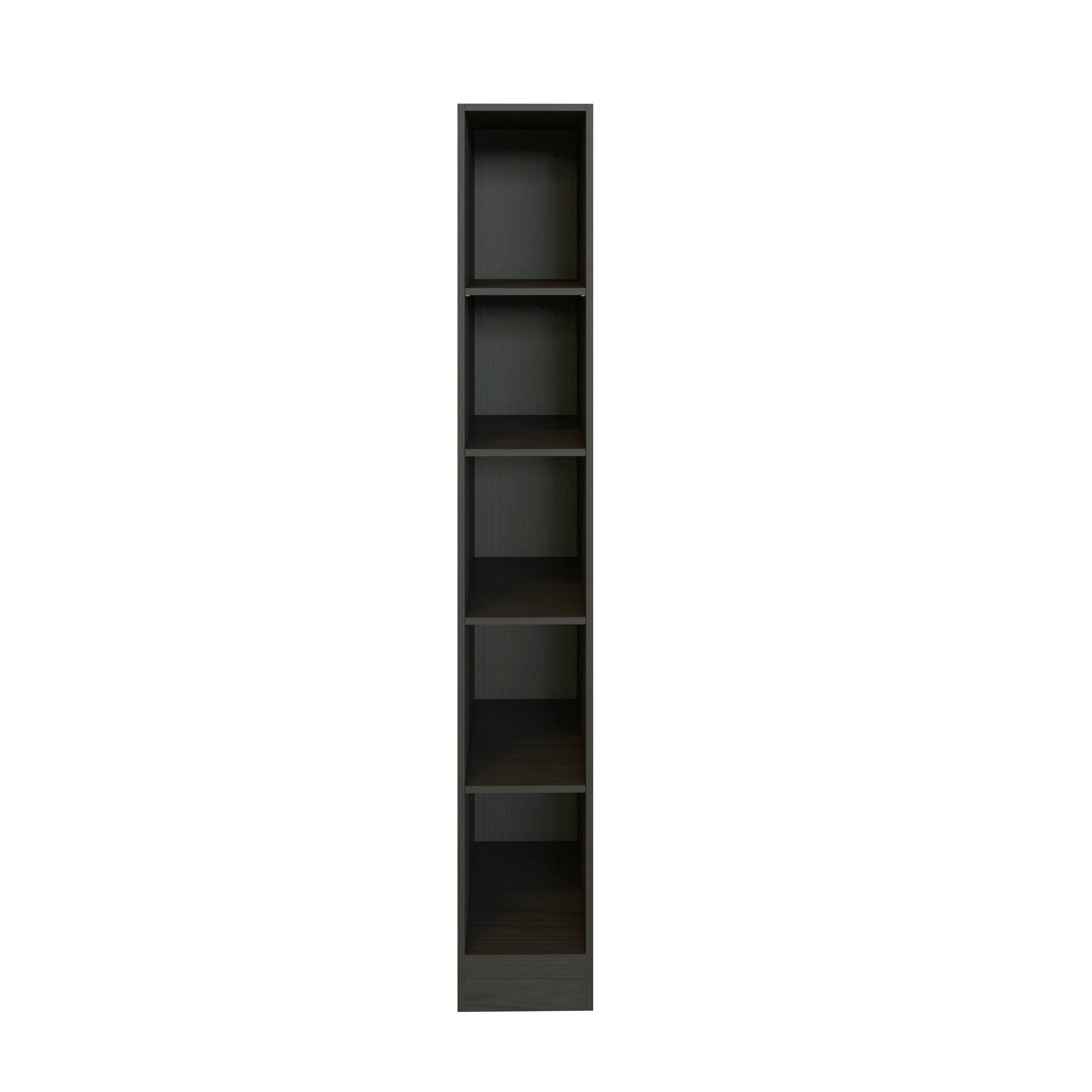 Regal Offen Mit 4 Einlegeböden 30 cm Anthrazit - Anthrazit, MODERN, Holzwerkstoff (30/200/60cm) - Held