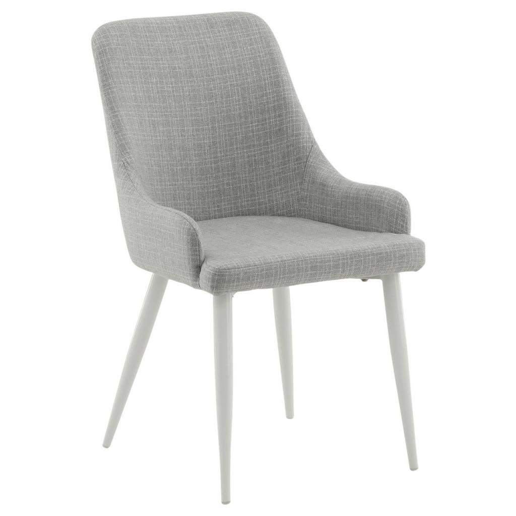 Stuhl-Set Plaza Weiß/Hellgrau B: 49 cm