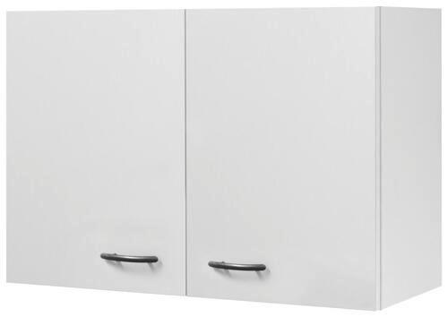 Horná kuchynská skrinka Wito H80 biela - biela/farba ušľachtilej ocele, kompozitné drevo/plast (80/54,8/32cm) - MID.YOU