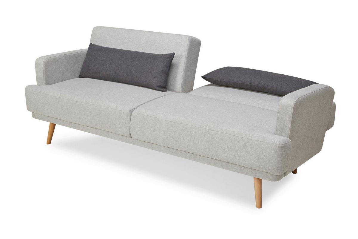 3-sitzer-sofa Hellgrau B: 214 Cm - Dunkelgrau/Hellgrau, MODERN, Textil (214/83/86cm) - Livetastic