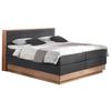 Boxspringbett H3xh3 Mit Topper & Bettkasten 180x200 Moneta - Eichefarben/Dunkelgrau, MODERN, Holz/Textil (180/200cm) - MID.YOU