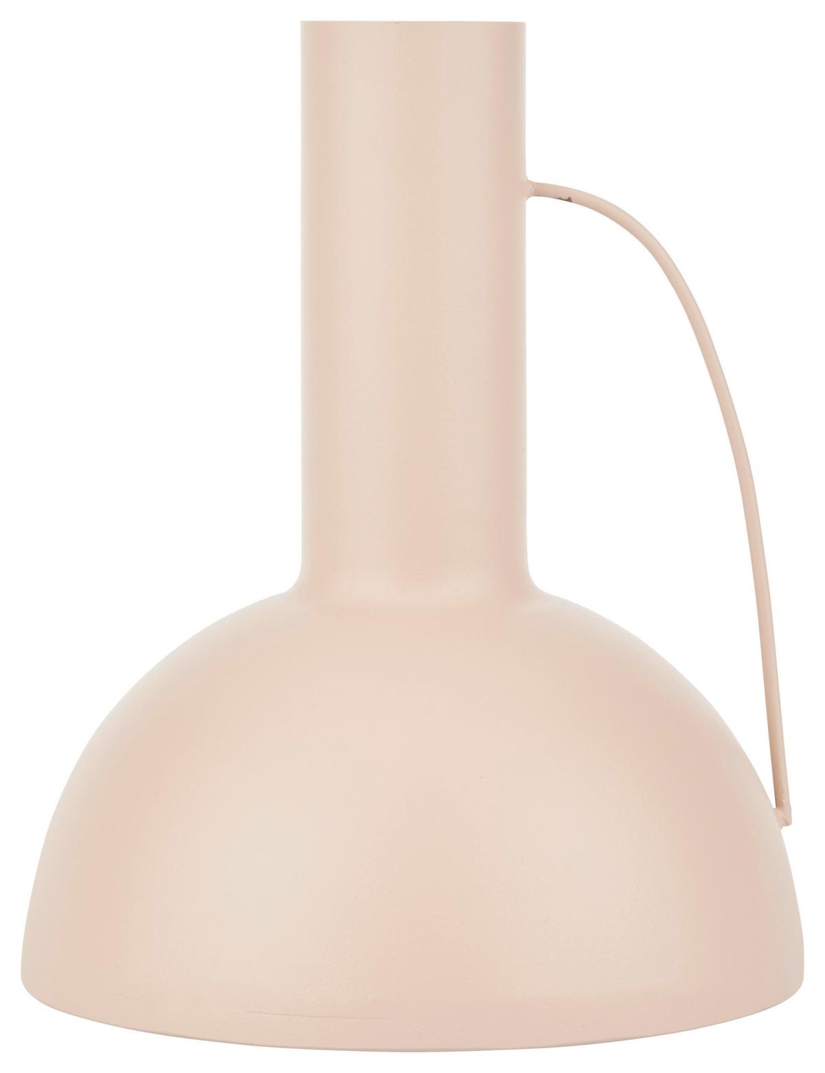 Váza Mirja, V: 21cm - růžová, Konvenční, kov (17,5/21cm) - Modern Living