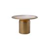 Tortenplatte Rund Eisen Art Deco D: 20,5 cm Golden/Rosa - Goldfarben/Rosa, Trend, Metall (20,5/13,5cm) - Kayoom