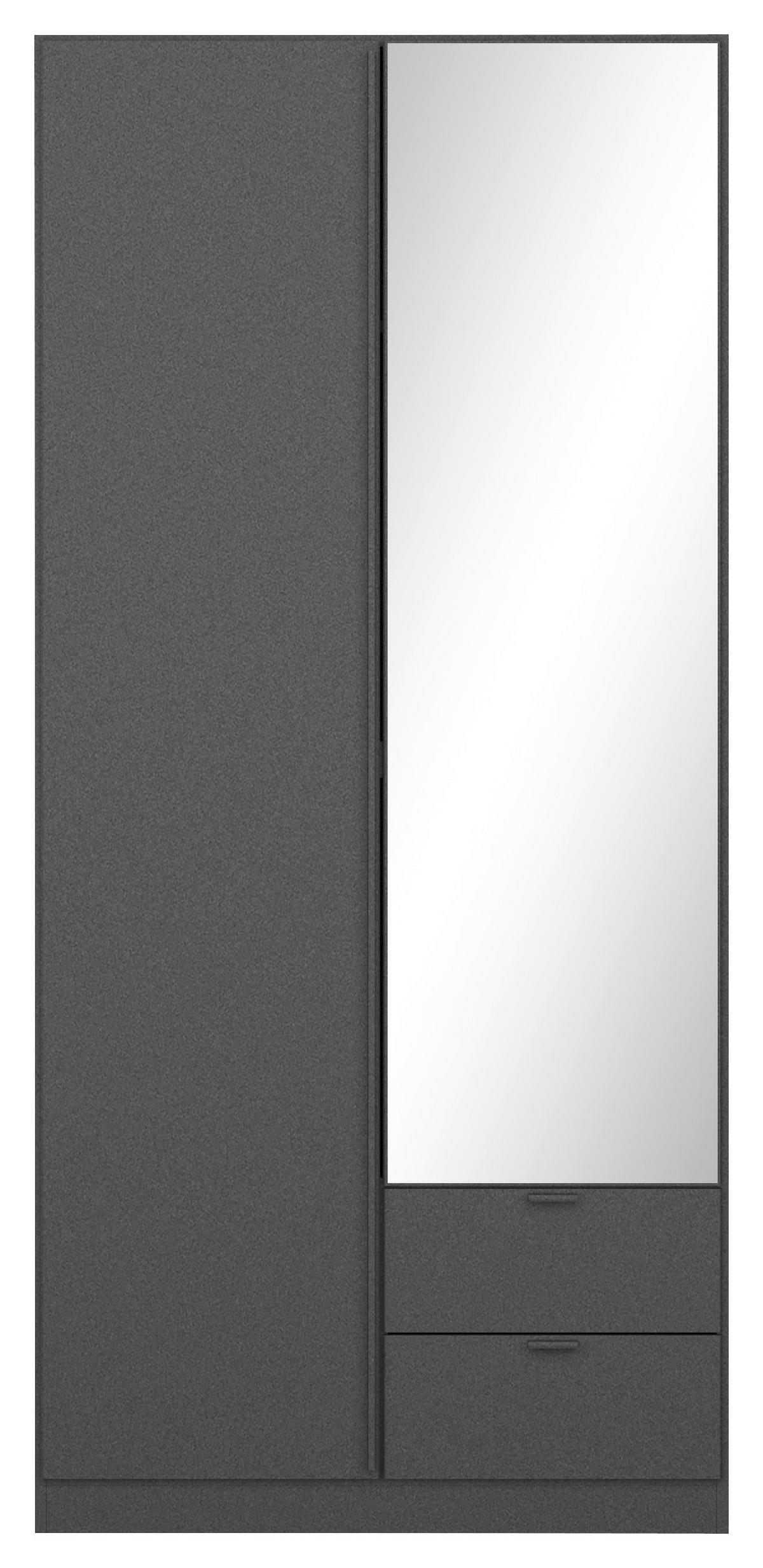 DREHTÜRENSCHRANK Style-Up Grau B: 91cm - Grau, MODERN, Holzwerkstoff (91/197/54cm) - Rauch Möbel