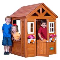 Domček pre deti TIMBERLAKE - svetlohnedá, Modern, drevo (107/140/117cm)