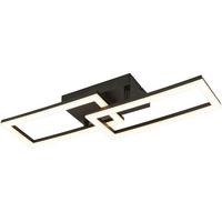 STROPNÍ LED SVÍTIDLO OZUM - černá/průhledné, Moderní, kov/plast (61,5/19,5/10cm) - Mömax