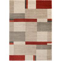 Webteppich Palazzo Bloc Braun/Rot/Beige 160x230 cm - Beige/Rot, KONVENTIONELL, Textil (160/230cm) - Novel