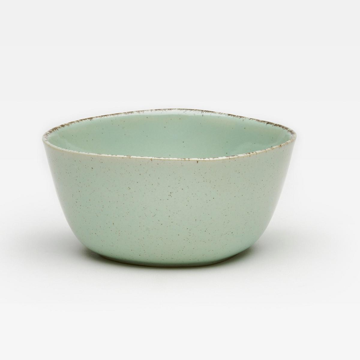 Müslischalenset, 6-Teilig Steinzeug, Grün - Grün, Basics, Keramik (11/6cm) - Van Well