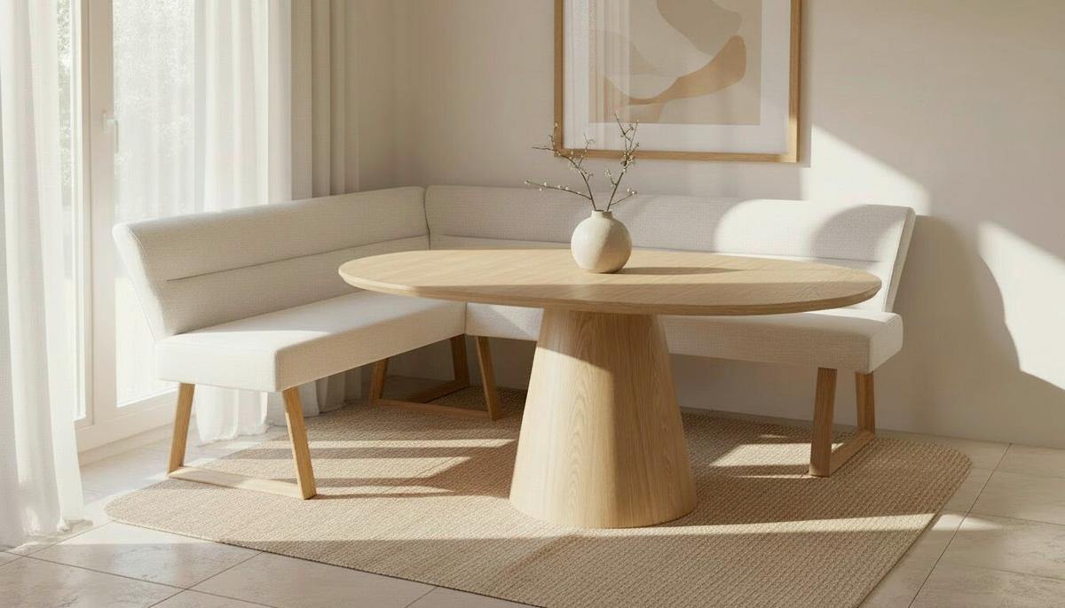 Eckbank Linnea Eichefarben/Beige B: 162-204cm - Eichefarben/Beige, MODERN, Holz/Textil (162-204/82/61cm) - Livetastic