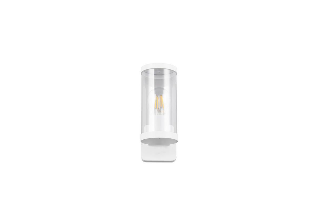 AUßENWANDLEUCHTE R21596131 - Transparent/Weiß, Design, Kunststoff/Metall (9.5/23cm)