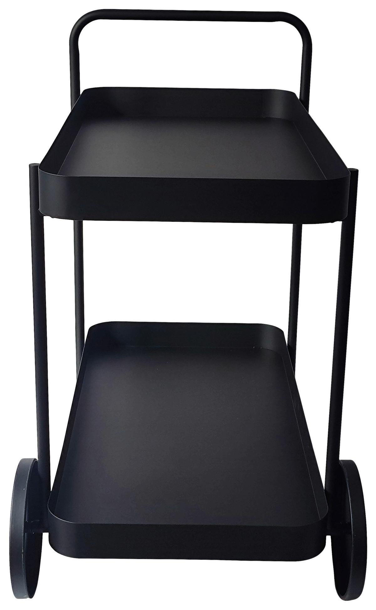 SERVÍROVACÍ VOZÍK DESINO -EXKLUSIV- - černá, Moderní, kov (70/70/43cm) - Mömax
