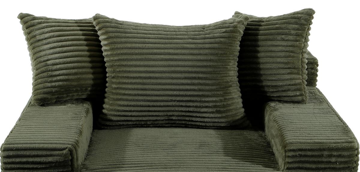 Bigsofa Lunaris Grün B: 125 Cm - Grün, Design, Textil (125/63/170cm) - P & B
