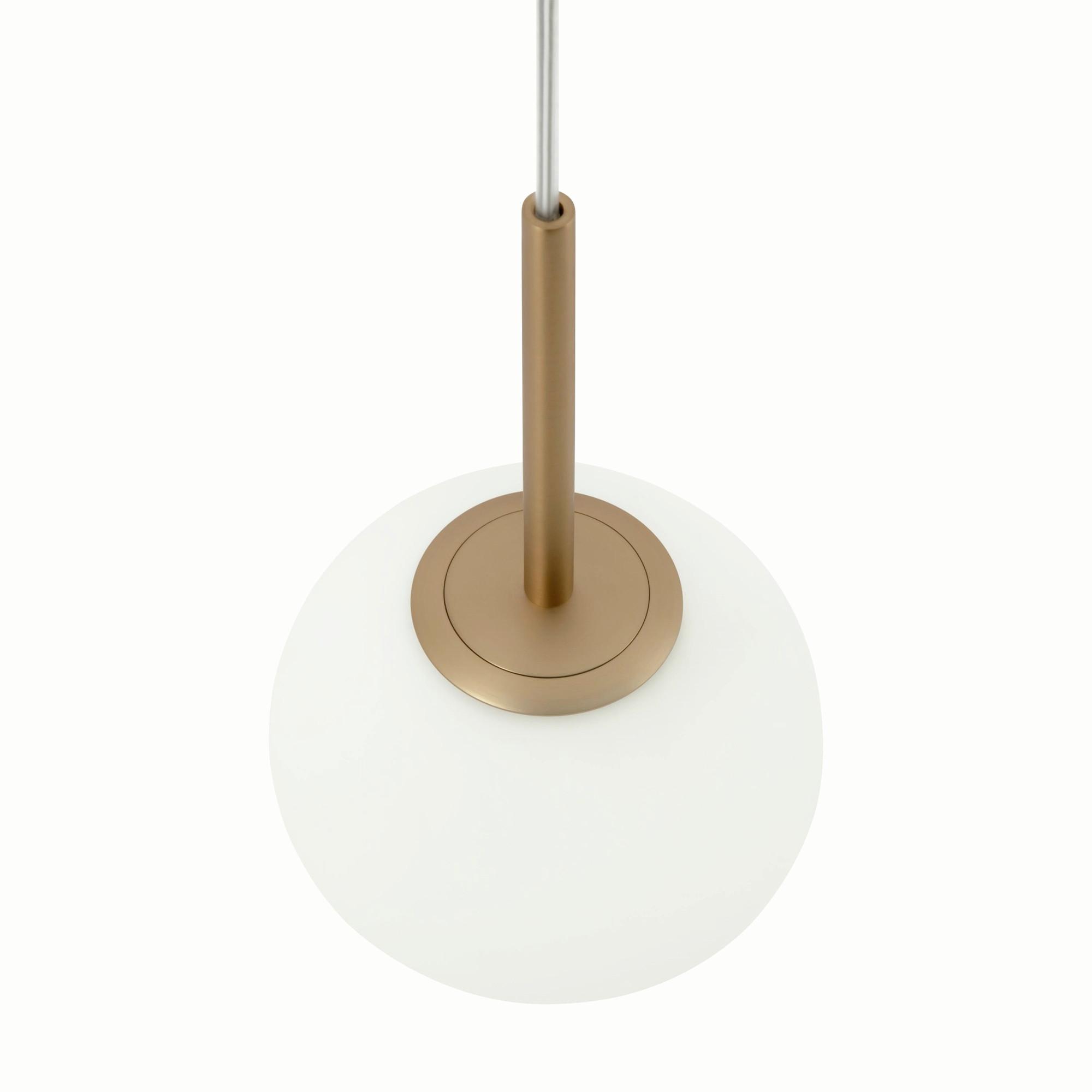 Pendelleuchte Basic Form - Goldfarben/Weiß, Trend, Glas/Metall (15/180cm) - MAYTONI