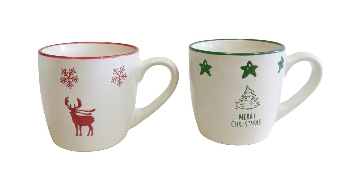 Teáscsésze Tina Kb. 350ml - bordó/zöld, Basics, kerámia (9/8.5cm) - Luca Bessoni