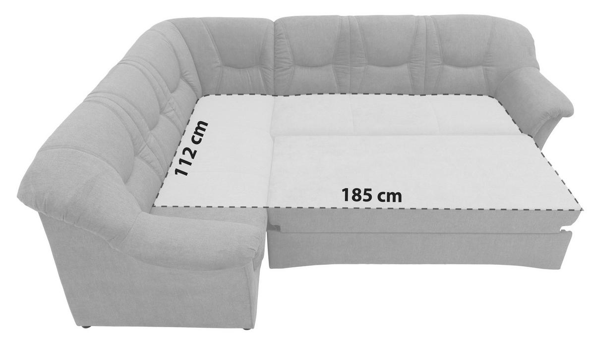 Ecksofa Sarafina Petrol S: 190x240 Cm - Petrol/Schwarz, KONVENTIONELL, Textil (190/240cm) - MID.YOU