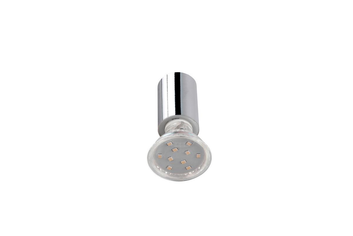 Wandstrahler 1-flammig L: 10 Cm - Chromfarben, Basics, Metall (3/5/10cm) - Trio Leuchten