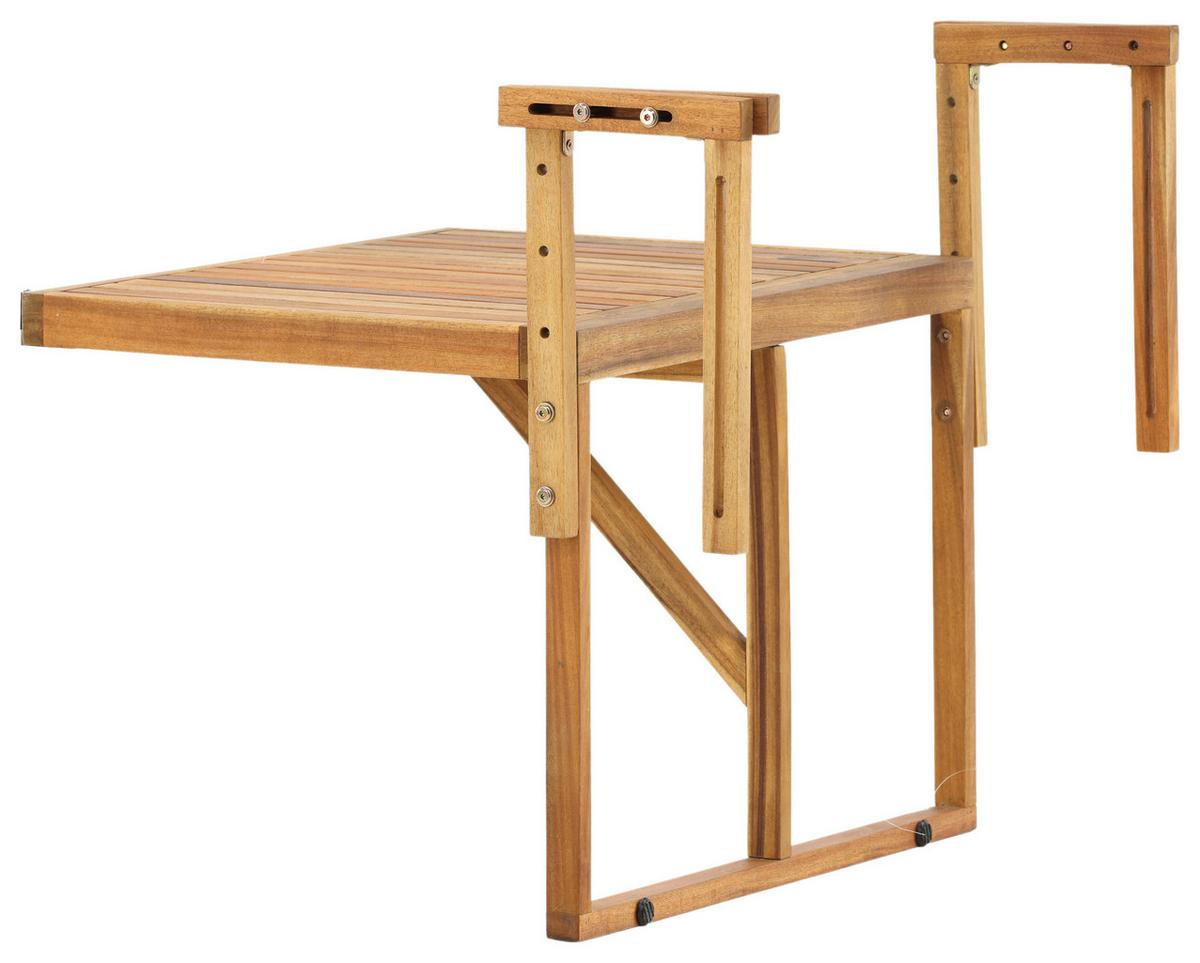 Gartentisch Klappbar Marion Akazienholz L 60 cm - Akaziefarben, KONVENTIONELL, Holz (60/45/55cm) - Gardenson
