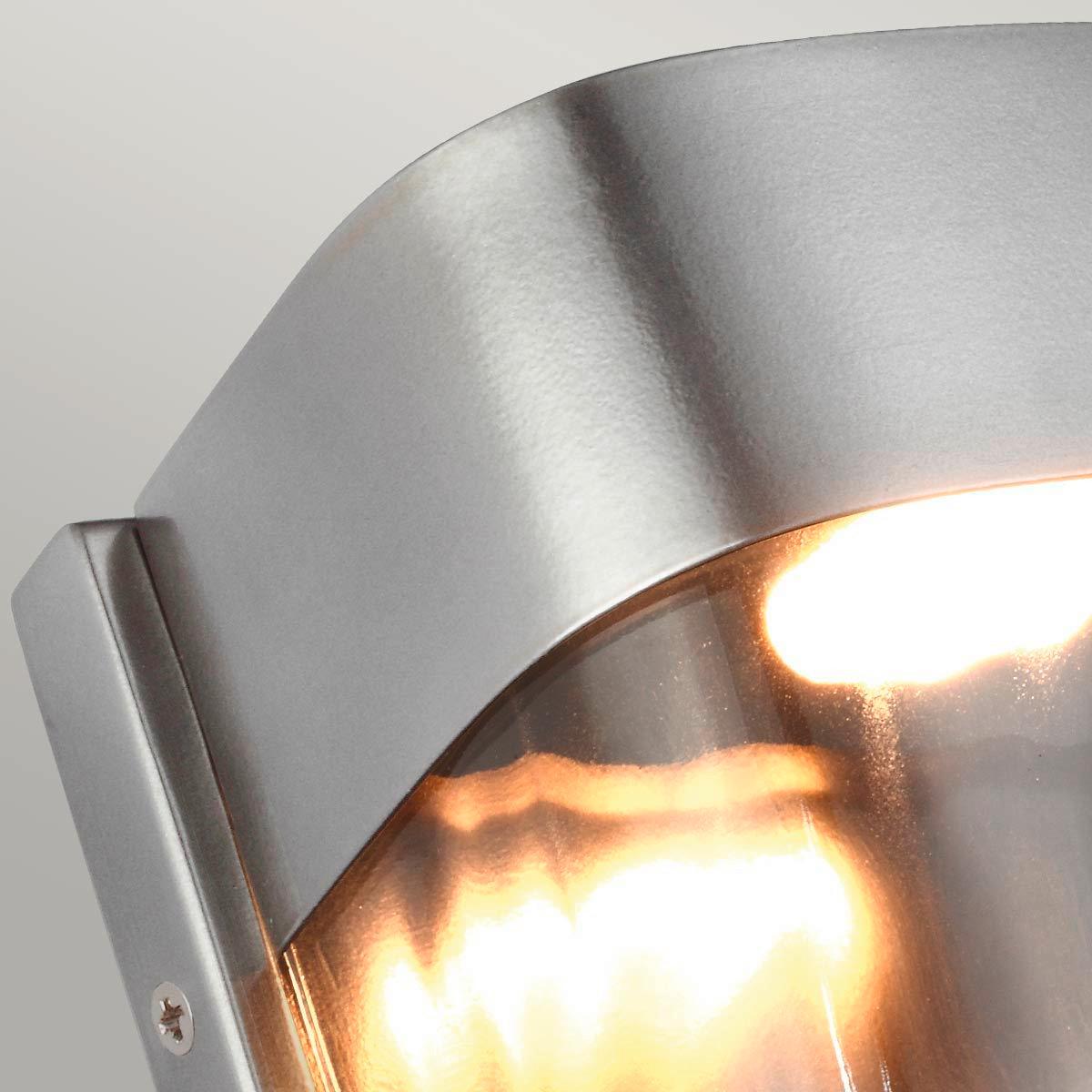 Außenwandleuchte Fe-Bennie-S-Pbs - Edelstahlfarben, Basics, Metall (15.3/20.3/10cm) - Elstead Lighting