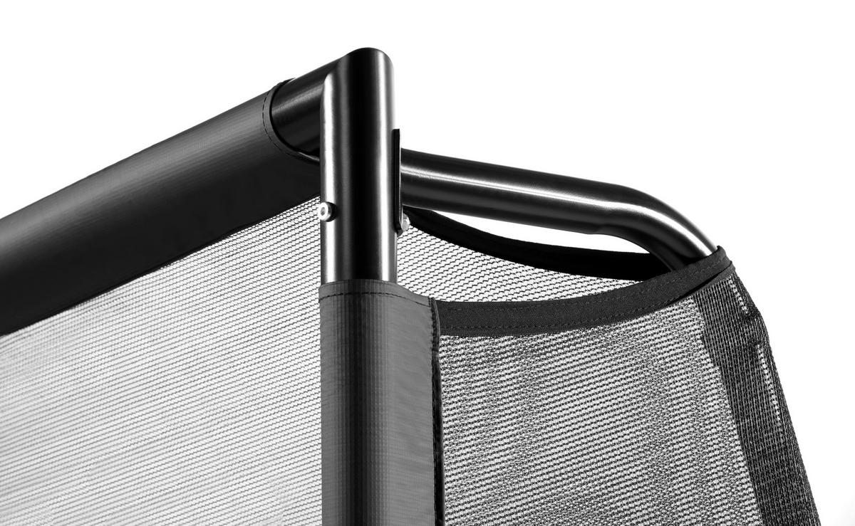 Fußballtor Salta Legend Mit Torwand - Schwarz, KONVENTIONELL, Kunststoff/Metall (300/200/90cm) - Salta