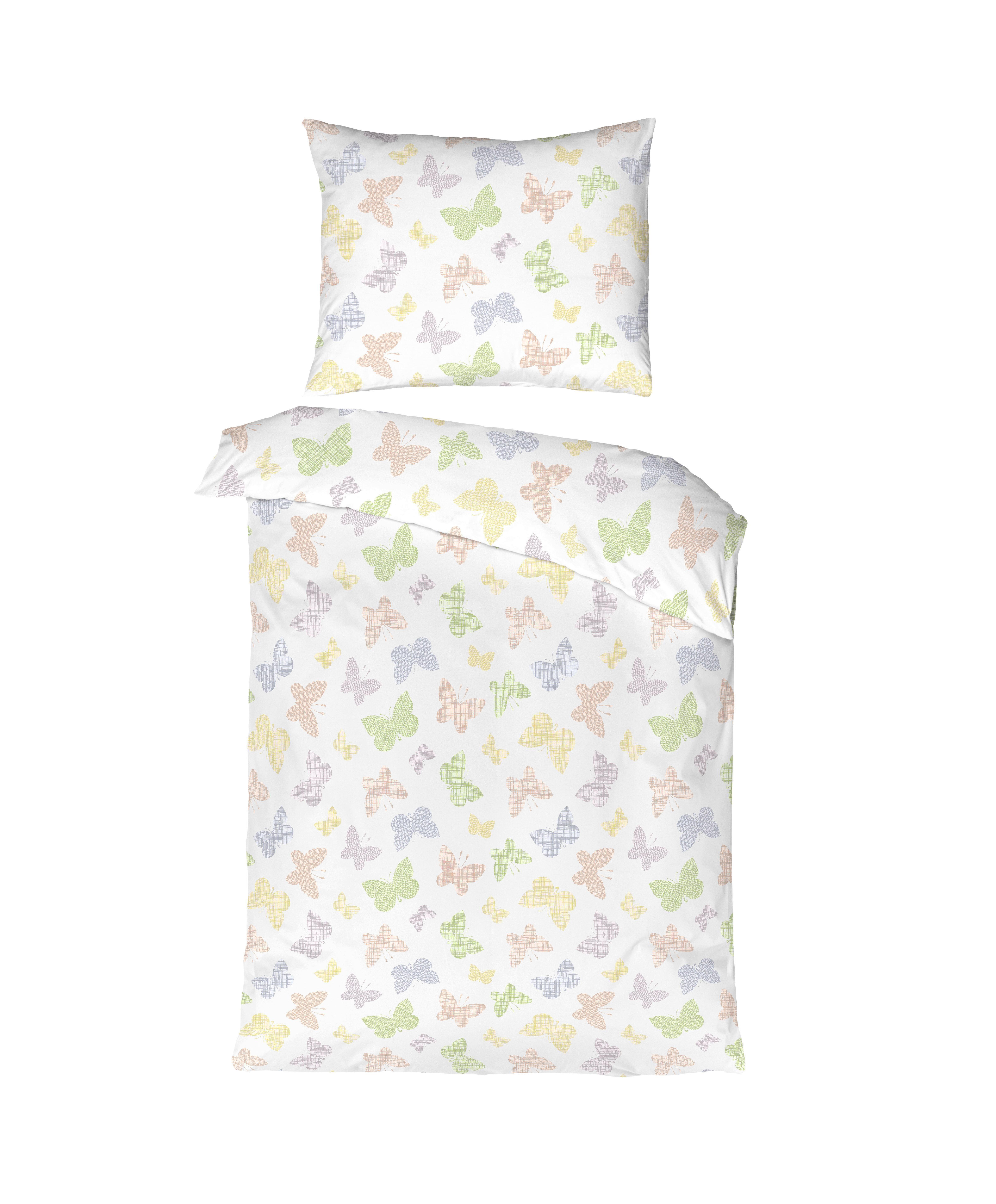 Ágyneműhuzat-garnitúra Clarissa - sárga/pasztellkék, Modern, textil - Luca Bessoni