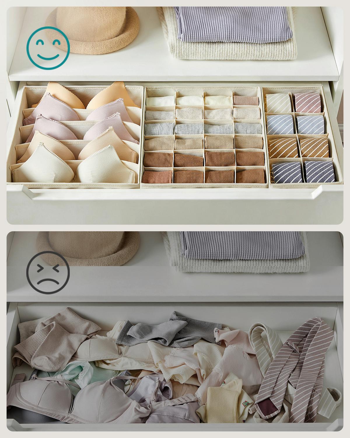 Schubladeneinteilung Aprikose B: 32cm - Aprikose, Basics, Papier/Textil (32/32/10/32/16cm)