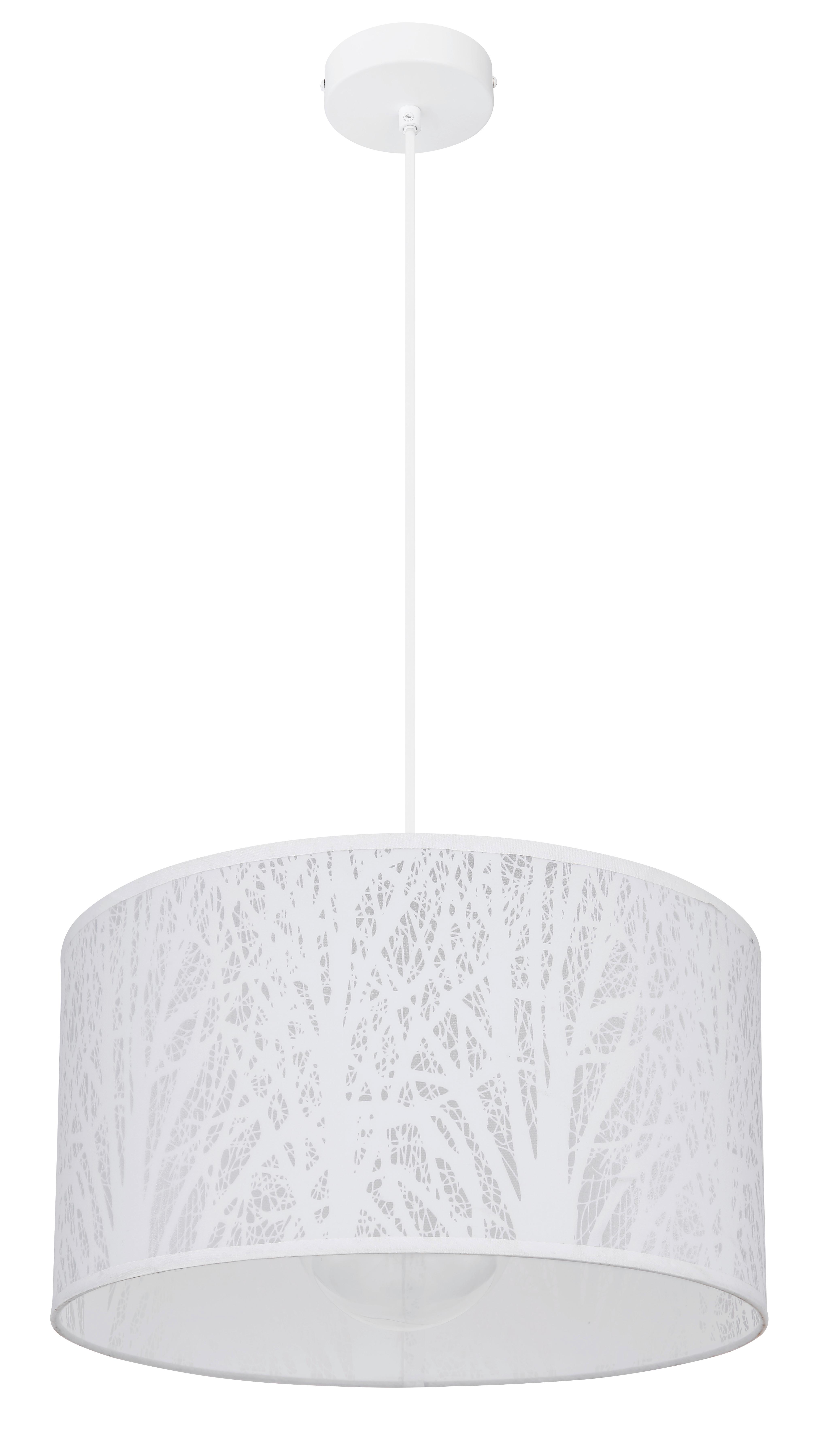 HÄNGELEUCHTE LEIF - Weiß, Design, Kunststoff/Metall (38/120cm) - Globo