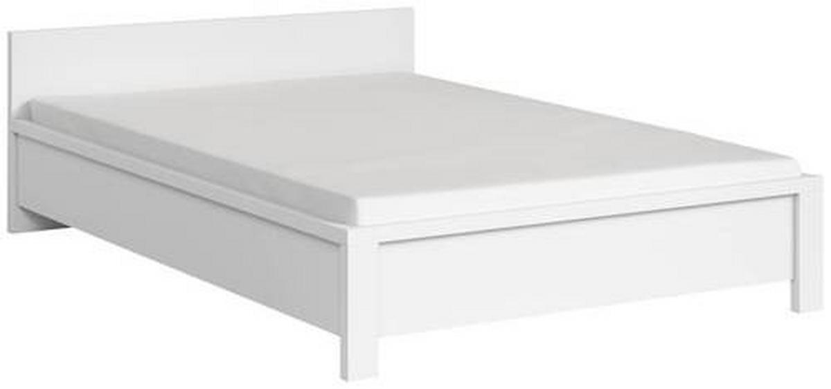 Bett Kaspian - Weiß, MODERN, Holzwerkstoff (140/200cm) - MID.YOU