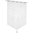 Kurzgardine Transparent Lace Bxl: 60x90 Cm Mit Blumenmotiv - Weiß, KONVENTIONELL, Textil (60/90cm) - Ondega