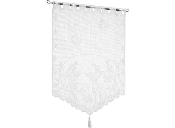 Készfüggöny Lace - Fehér, konvencionális, Textil (60/90cm) - Ombra Készfüggöny Lace - Fehér, konvencionális, Textil (60/90cm) - Ombra