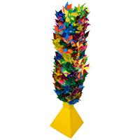 Windrad Verschiedene Farben, ∅ Ca. 21 Cm - Multicolor, KONVENTIONELL, Papier/Kunststoff (21cm)