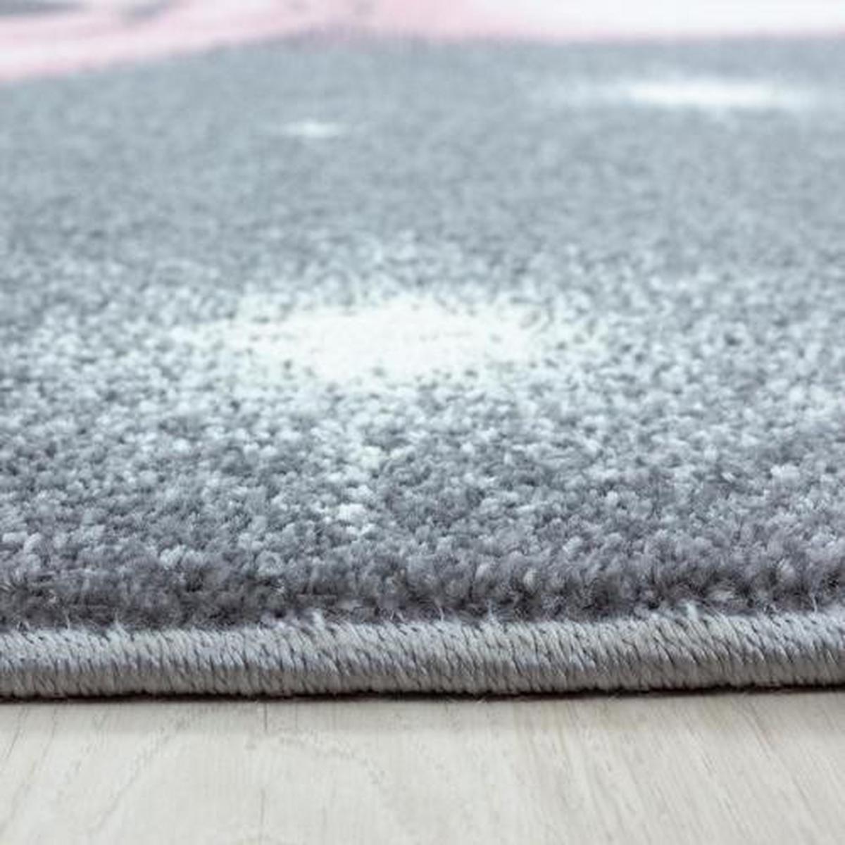 Kinderteppich Bär Pink Bambi 80x150 cm - Pink, Trend, Textil (80/150cm) - Ben'n'jen