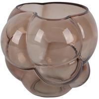 Váza BUBBLE - světle hnědá, sklo (18,6/16,5/16,8cm) - Mömax