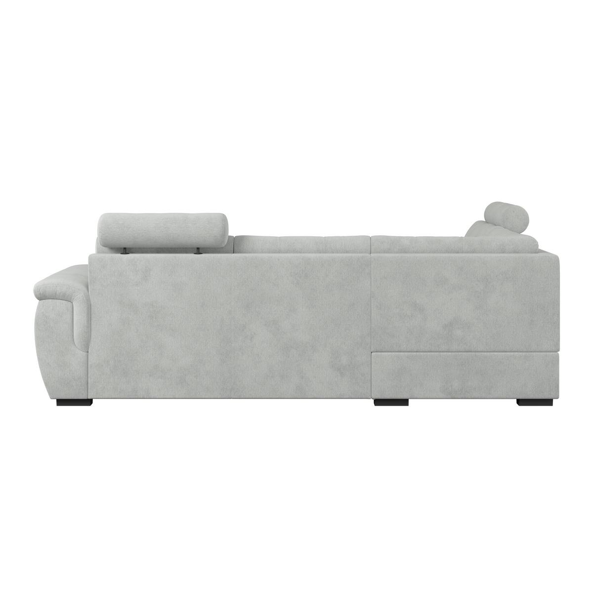 Ecksofa mit Schlaffunktion Falco new Grau 183x251 cm - Schwarz/Grau, KONVENTIONELL, Textil (183/251cm) - Ondega