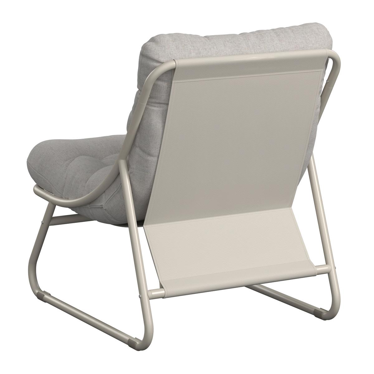 Loungesessel Kapstadt - Beige, MODERN, Textil/Metall (68/36/65cm) - Beldano