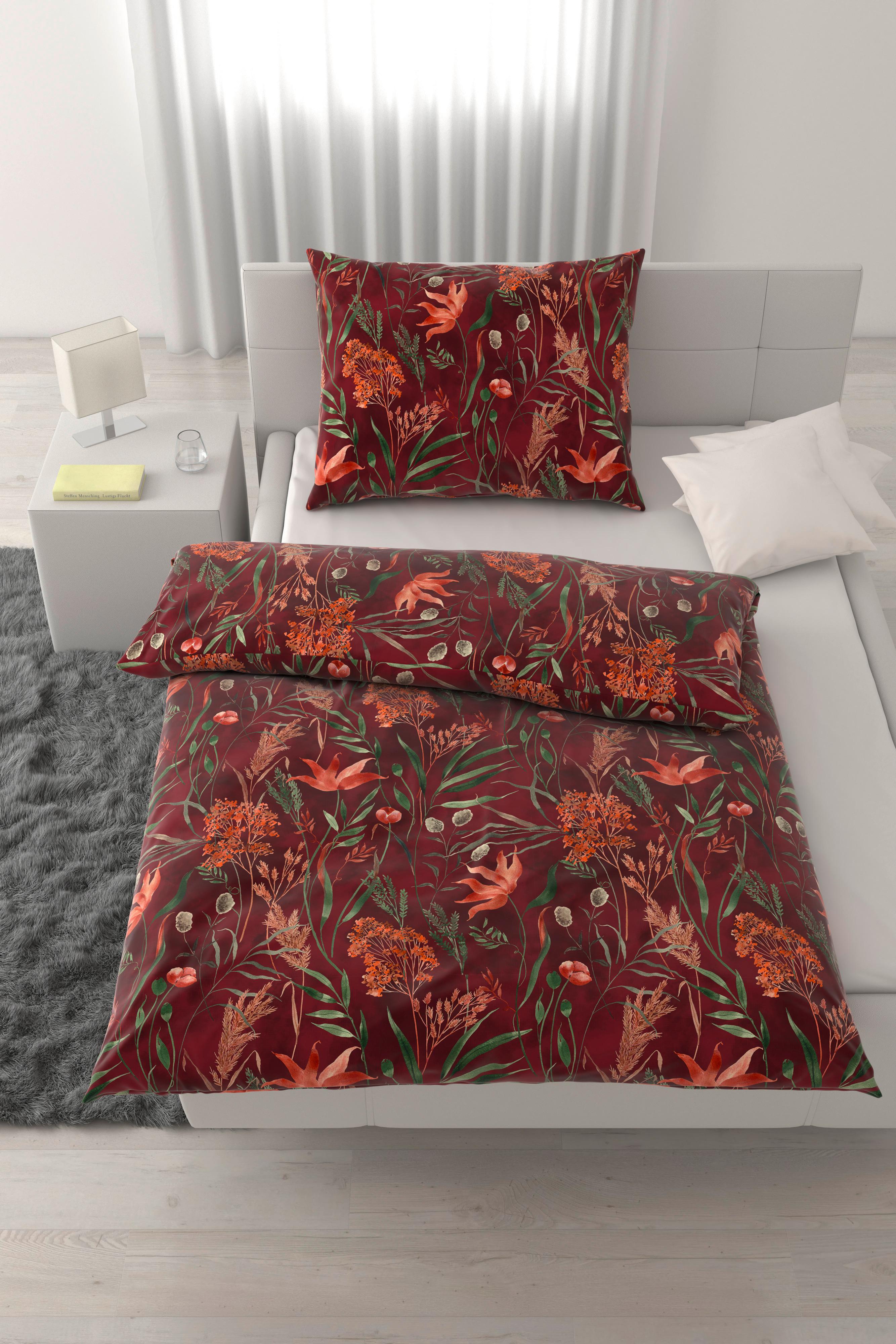 POVLEČENÍ NORA - červená, Moderní, textil (140/200cm) - Mömax